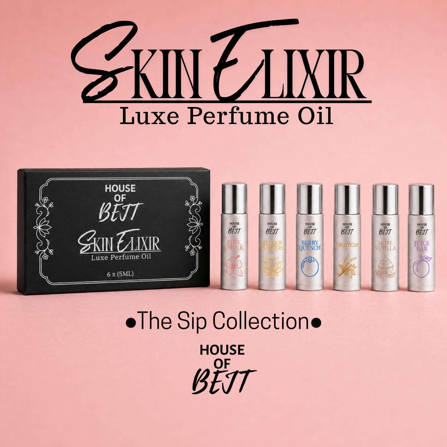 The Sip Collection - Skin Elixir Perfume Oil Roll-On 6 Samples